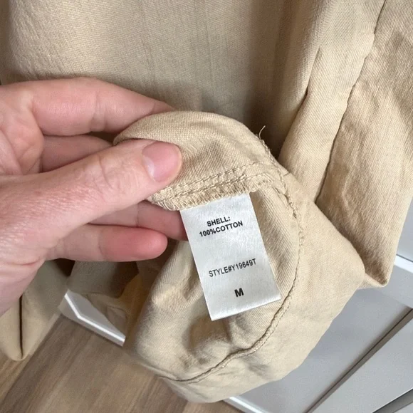 Tuckernuck Pomander Place Khaki Finley Flutter Sleeve Mini Dress Size Medium - Picture 8 of 10